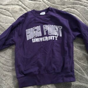 High Point University Purple champion reverse weave Sweatshirt size Medium